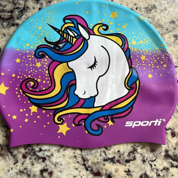 Sporti Kids Unicorn Swim Cap - Multicolor - Picture 1 of 2